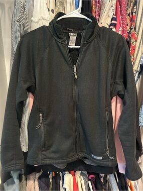 REI Women's Black Full-Zip Fleece Jacket size medium